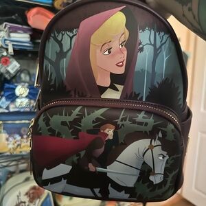 Loungefly Sleeping Beauty Backpack - Purple and Black